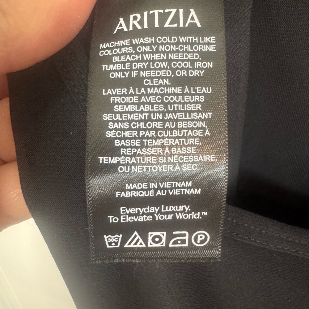 Babaton Aritzia Lowback Midi Dress Minimalist Slip Sundress Black Small - Picture 7 of 10